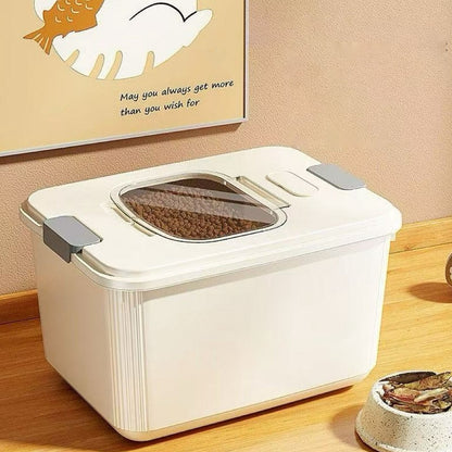 Airtight Pet Food Container for Up to 30 lbs of Dry Food, with Measuring Cup - Image 5