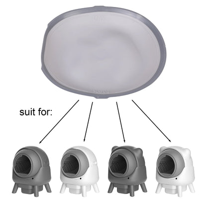 Silicone Litter Mat in Grey, 38 x 40 cm Replacement Pad for Automatic Litter Boxes - Image 3