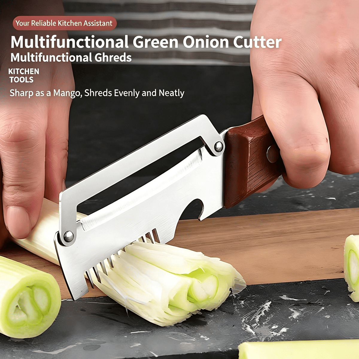 Vegetable Peeler with Wooden Handle and Built-In Bottle Opener - Image 4