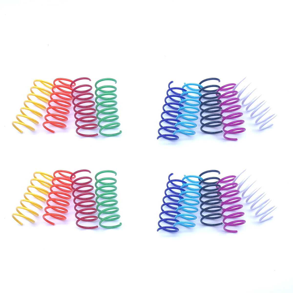 Cat Spring Toys, 18 Plastic Coils in 9 Colours for Solo Play and Pouncing - Image 2