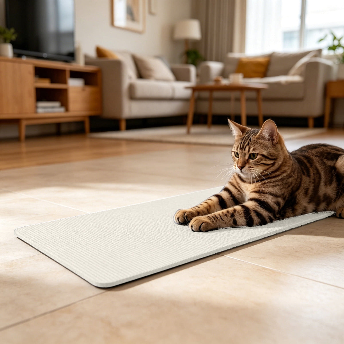 Wall-Mounted Cat Scratcher Pad, Non-Shedding Vertical Mat for Corners and Furniture - Image 4