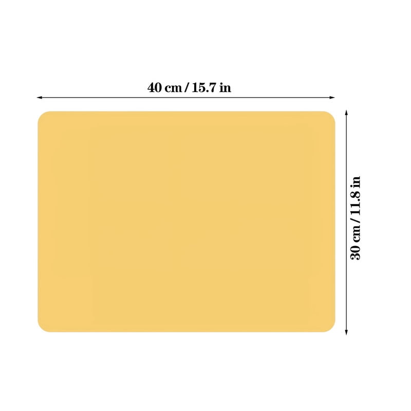 Silicone Counter Mat in Yellow, 15.7 x 11.8 Inch Heat-Resistant Work Surface - Image 3