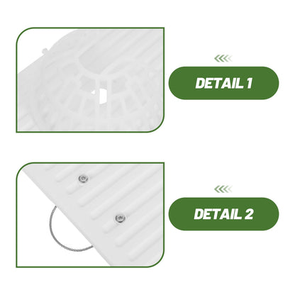 Wall-Mounted Plant Board in White Plastic for Staghorn Ferns and Orchids - Image 3