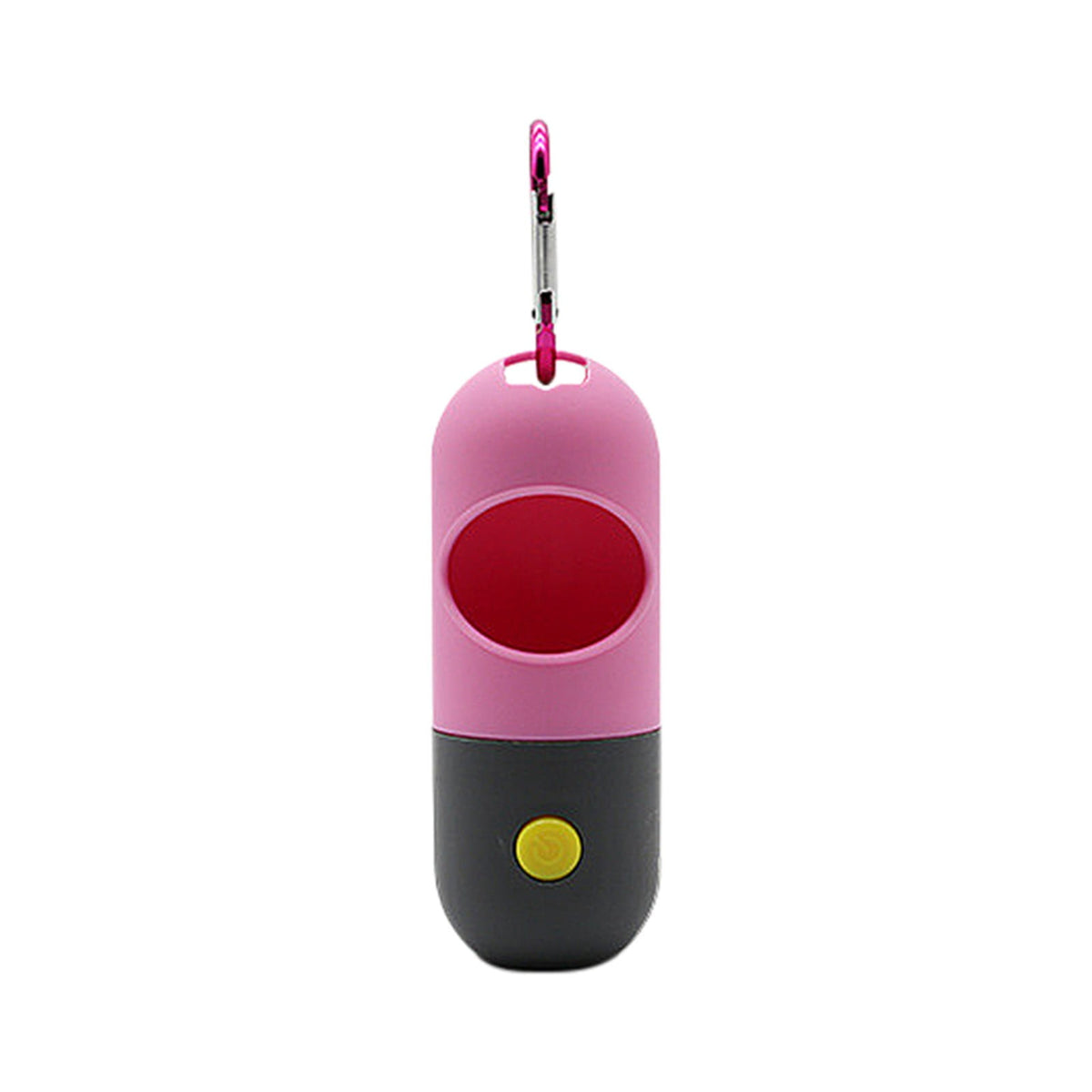 Dog Waste Bag Dispenser for a Leash, Capsule Holder with LED Walking Light
