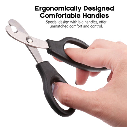 Pet Nail Clippers with Safety Guard, Stainless Steel Claw Trimmer for Cats and Small Dogs - Image 3