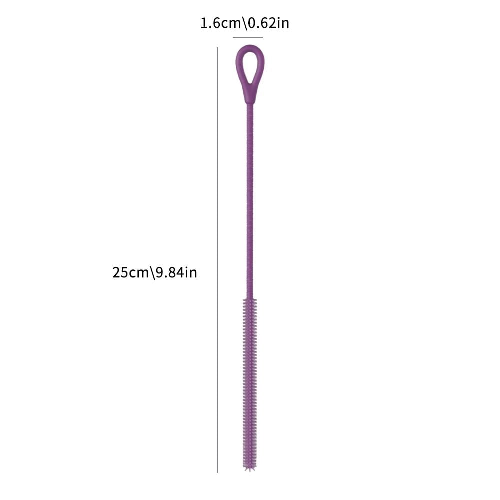 Silicone Straw Brushes, 2 Pack in 6 mm and 9 mm with Extra Long Handles - Image 4