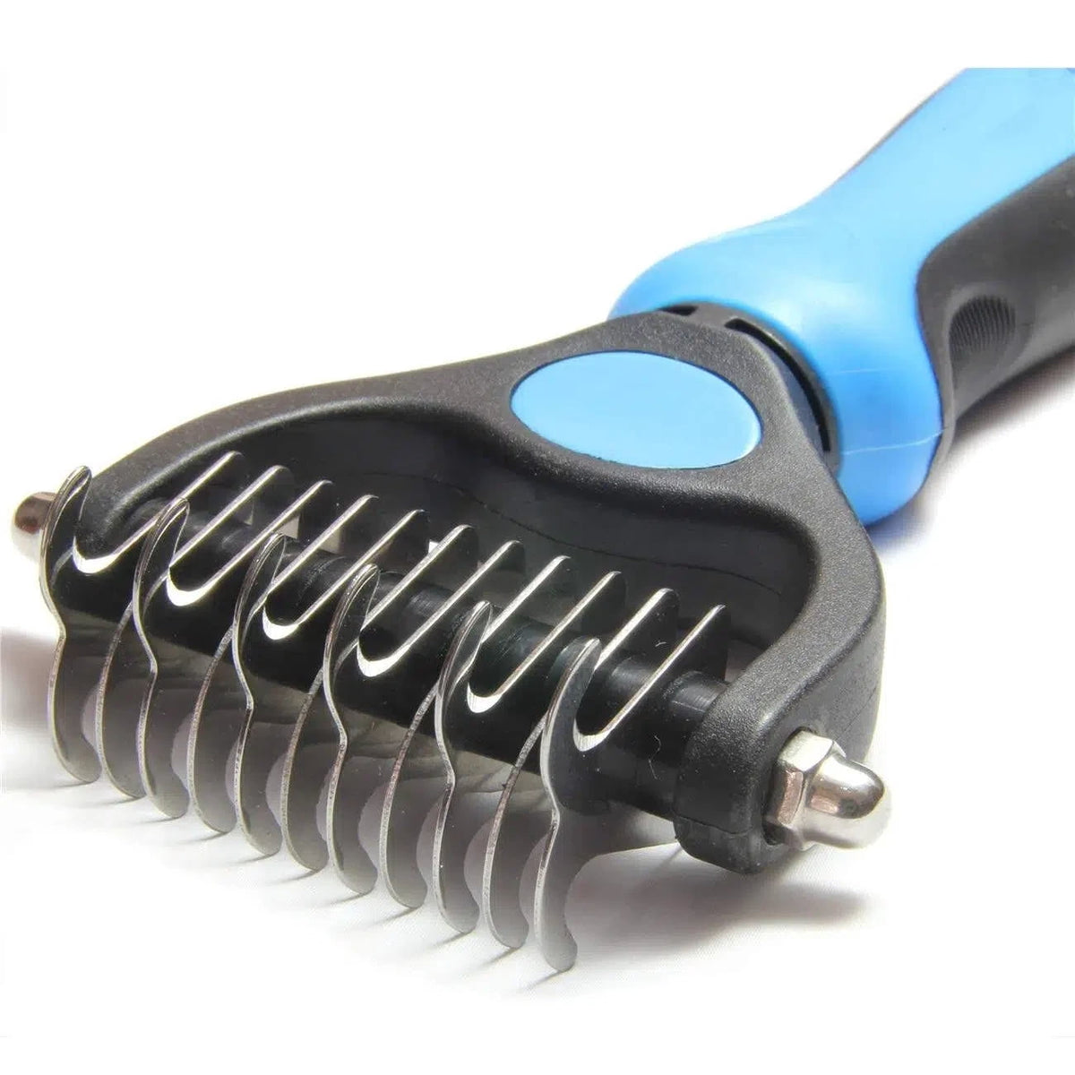 Double-Sided Undercoat Rake for Dogs and Cats, Wide Dematting and Deshedding Comb