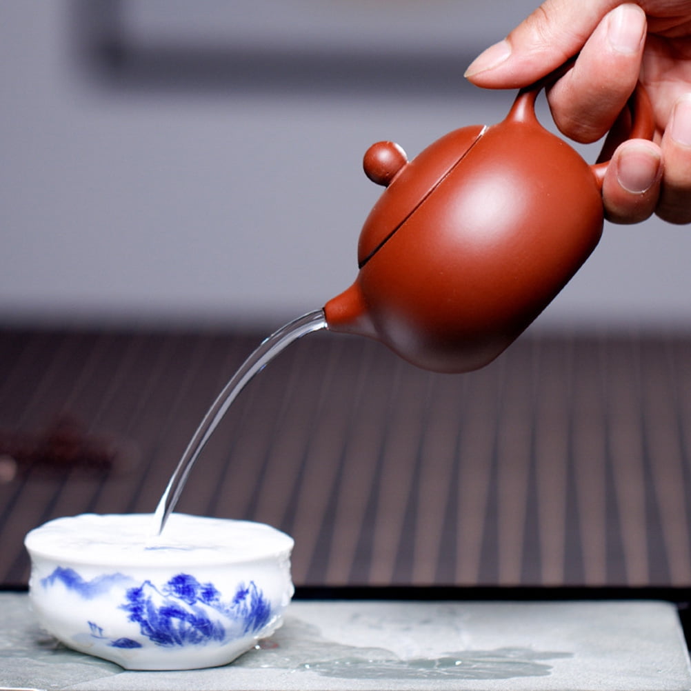 Clay Teapot and Cup Set, Small Kung Fu Travel Tea Kettle for Brewing - Image 6