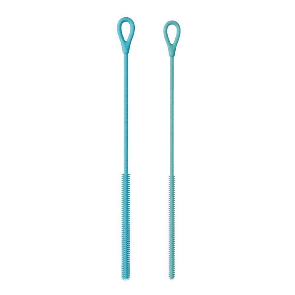 Silicone Straw Brushes, 2 Pack in 6 mm and 9 mm with Extra Long Handles