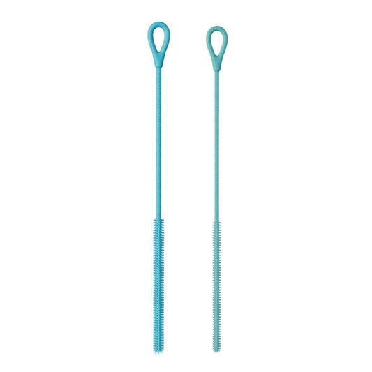 Silicone Straw Brushes, 2 Pack in 6 mm and 9 mm with Extra Long Handles