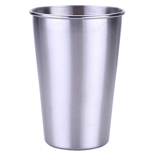 Stainless Steel Pint Cup, 16.9 oz Shatterproof Tumbler for Hot and Cold Drinks