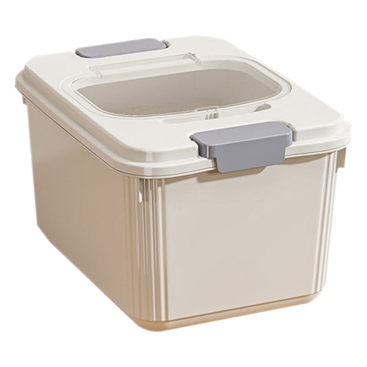 Airtight Pet Food Container for Up to 30 lbs of Dry Food, with Measuring Cup