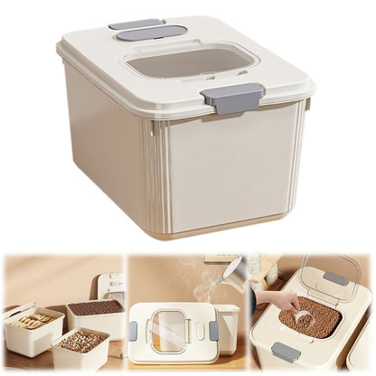 Airtight Pet Food Container for Up to 30 lbs of Dry Food, with Measuring Cup - Image 2