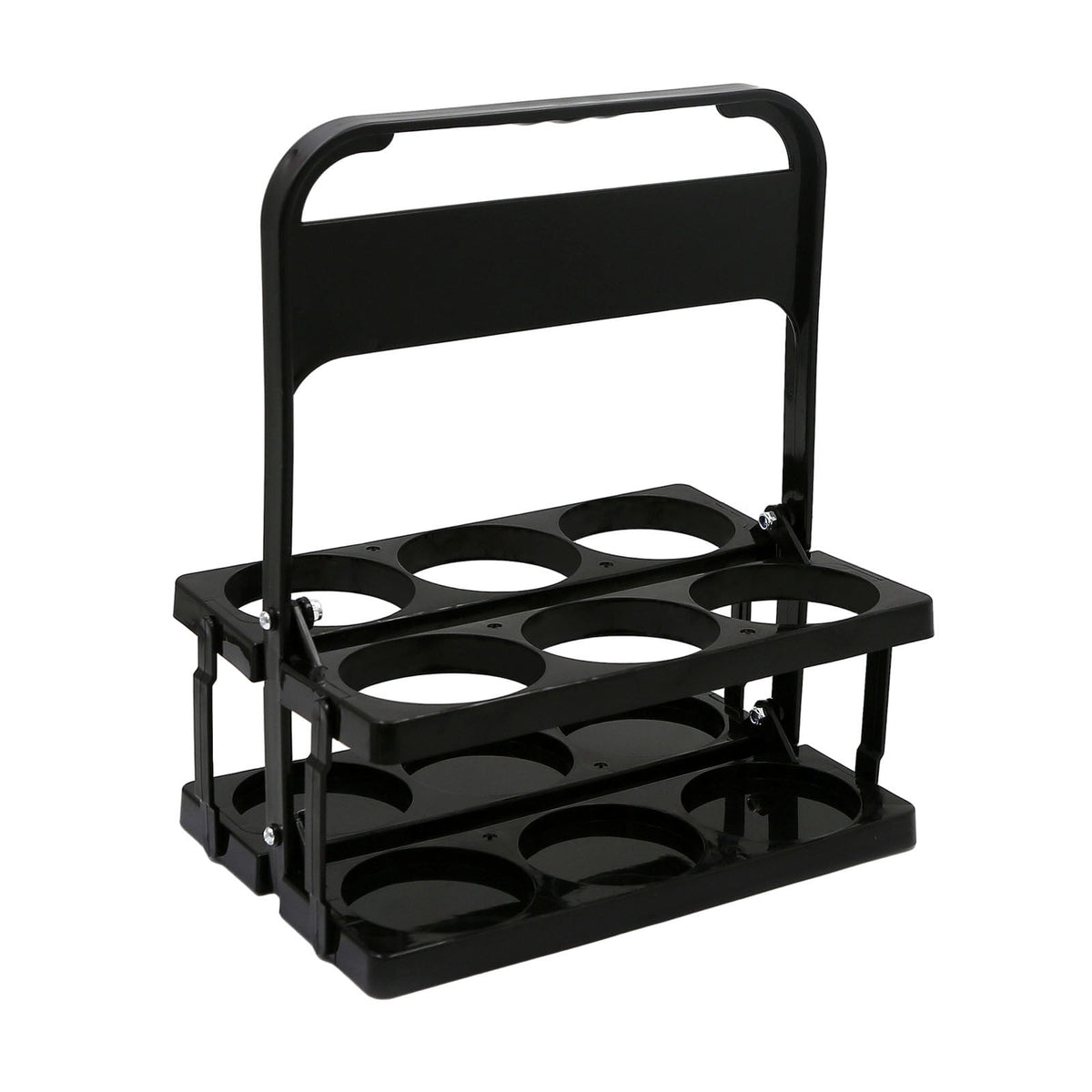 Foldable Six-Cup Drink Carrier with Handle and Tray for Parties and Deliveries