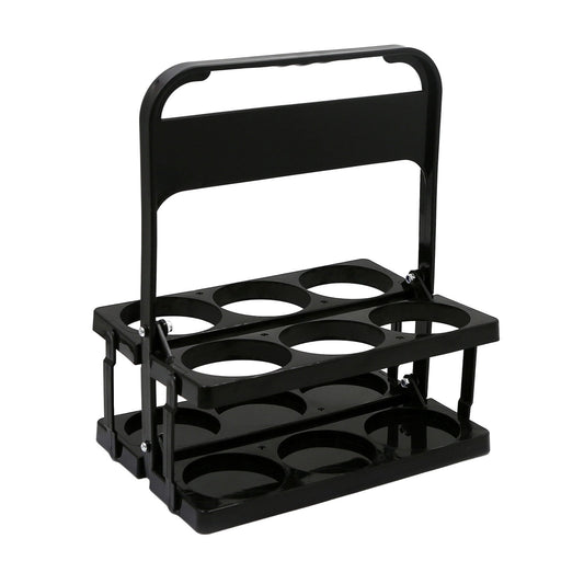 Foldable Six-Cup Drink Carrier with Handle and Tray for Parties and Deliveries