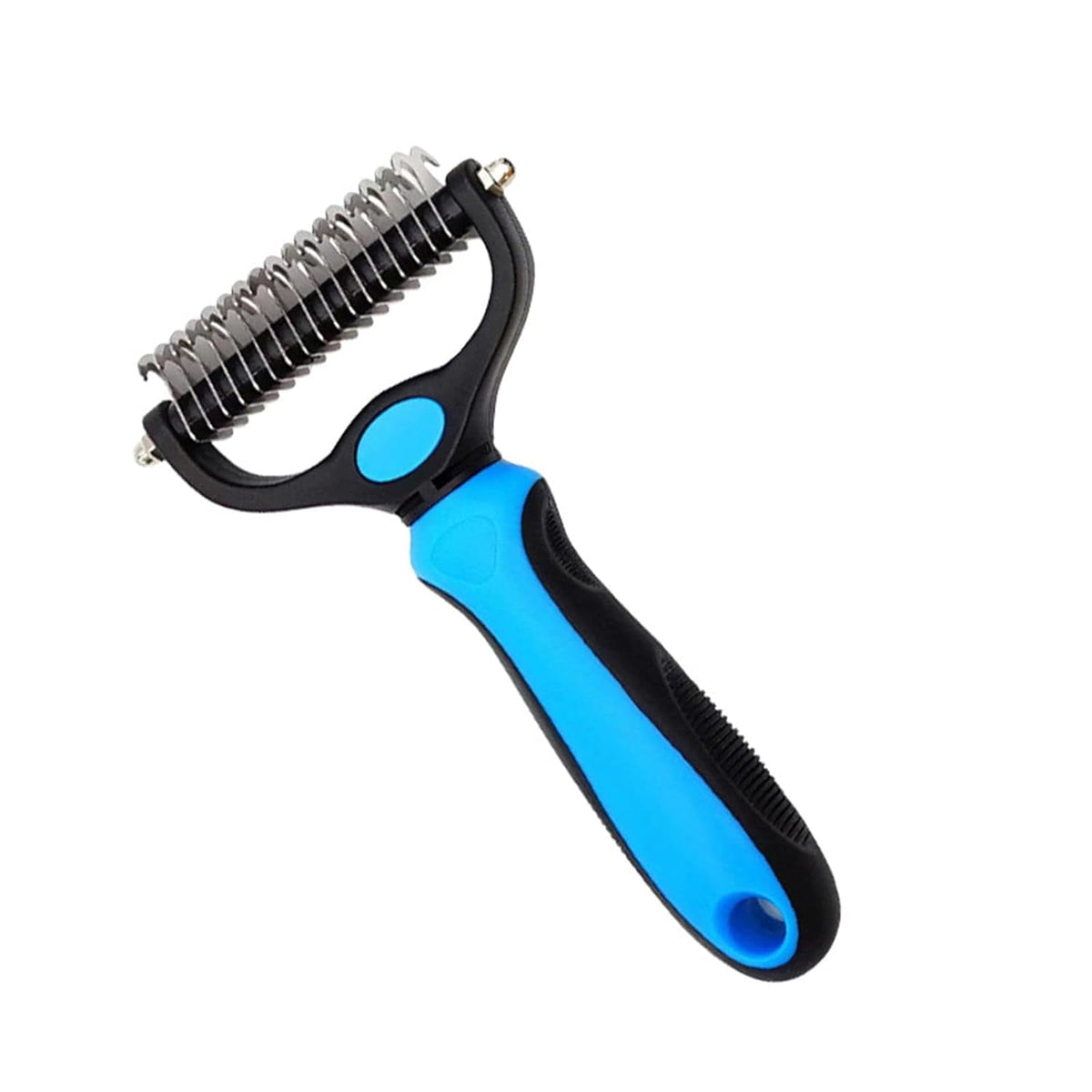 Deshedding Comb for Dogs and Cats, Dual 9 and 17 Tooth Undercoat Rake