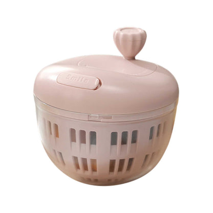 Hand-Crank Salad Spinner, 1.5 L Separable Basket for Greens and Herbs