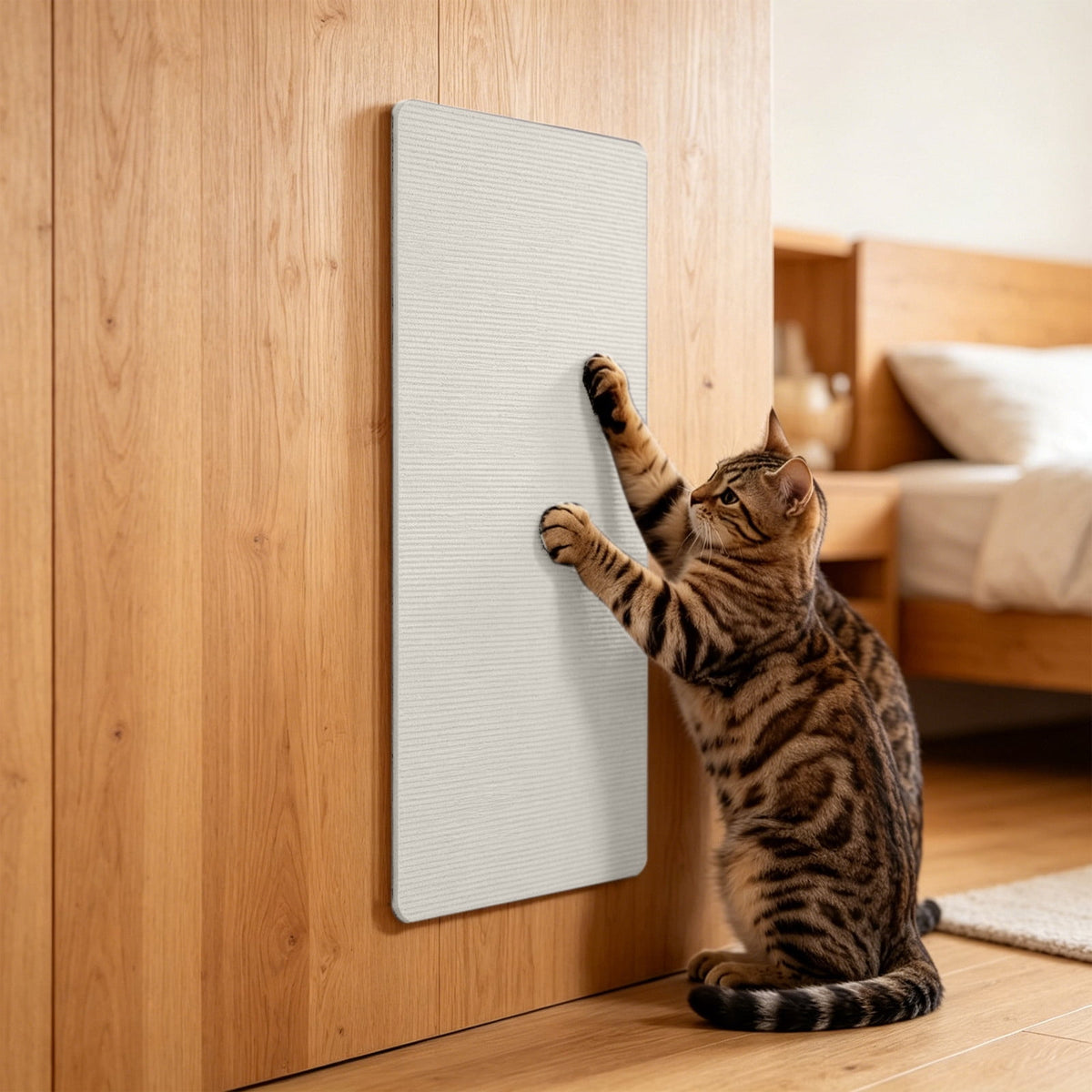 Wall-Mounted Cat Scratcher Pad, Non-Shedding Vertical Mat for Corners and Furniture - Image 3