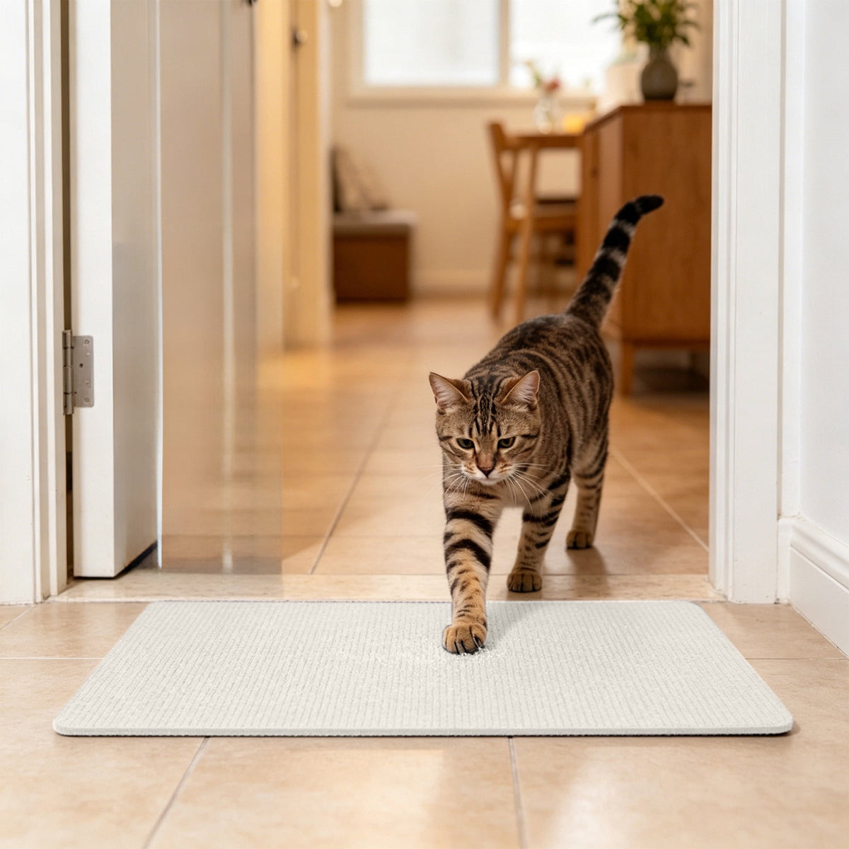 Wall-Mounted Cat Scratcher Pad, Non-Shedding Vertical Mat for Corners and Furniture - Image 5