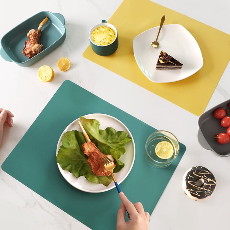 Silicone Counter Mat in Yellow, 15.7 x 11.8 Inch Heat-Resistant Work Surface - Image 2