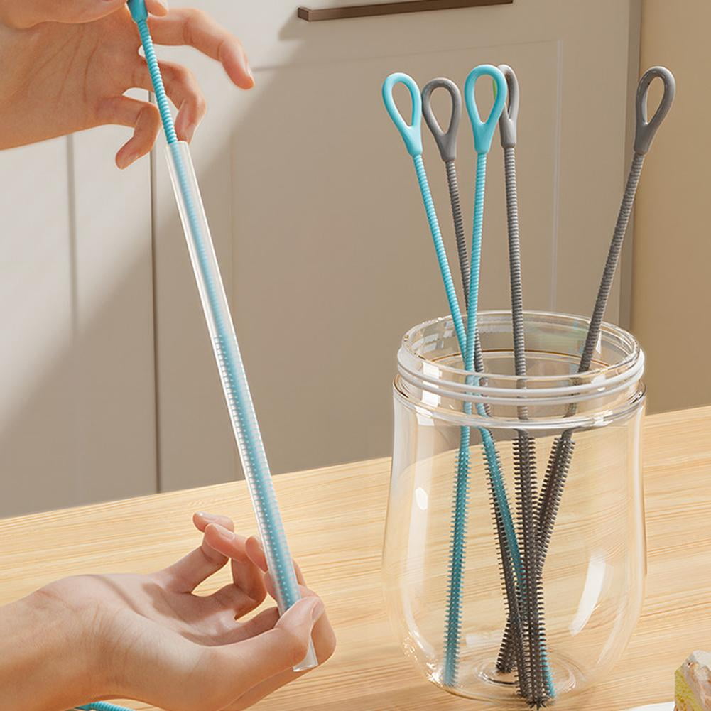 Silicone Straw Brushes, 2 Pack in 6 mm and 9 mm with Extra Long Handles - Image 3