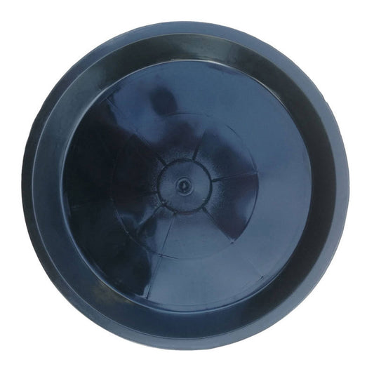 Round Plant Saucers in Black Plastic, 24 x 20.7 x 2.5 cm Drip Trays for Pots