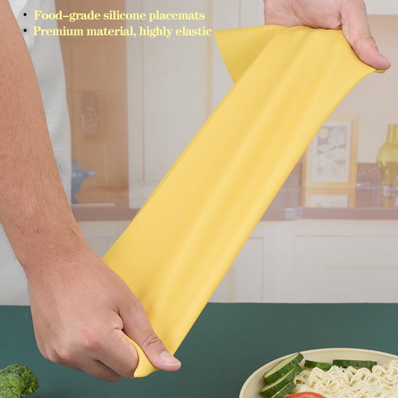 Silicone Counter Mat in Yellow, 15.7 x 11.8 Inch Heat-Resistant Work Surface - Image 6